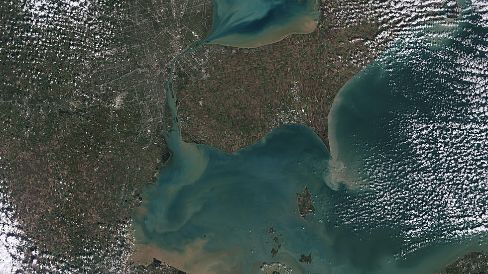 Hi-Res Satellite Imagery Shows Lakes Erie, St. Clair From Space