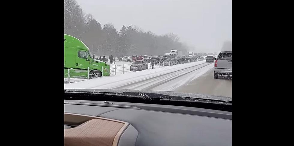 100+ Car Pile-Up Snarls US 131 North of Kalamazoo in Late Season Snowstorm