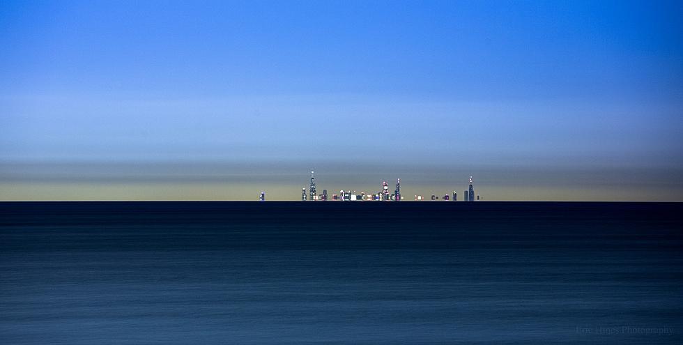 Indiana Photographer Captures Chicago Skyline from Across Lake Michigan