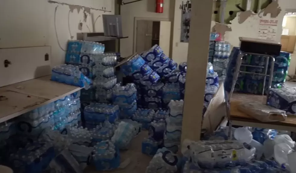 Thousands of Full Water Bottles Abandoned at This Deserted School