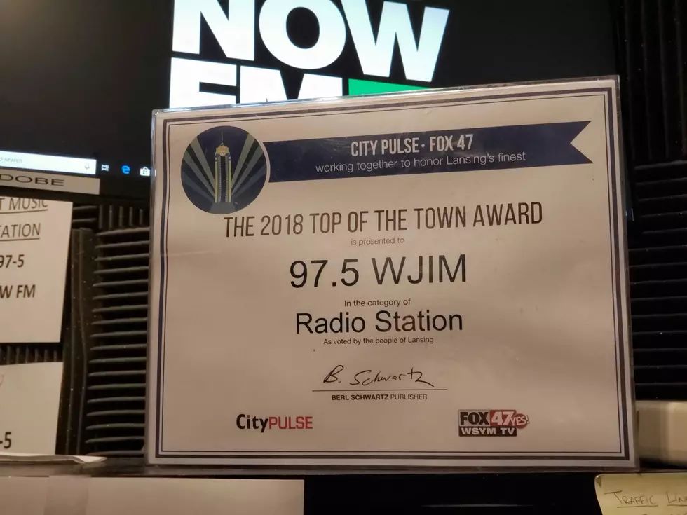 Thank you Lansing! 97.5 Now FM/Top of the Town Winner! 