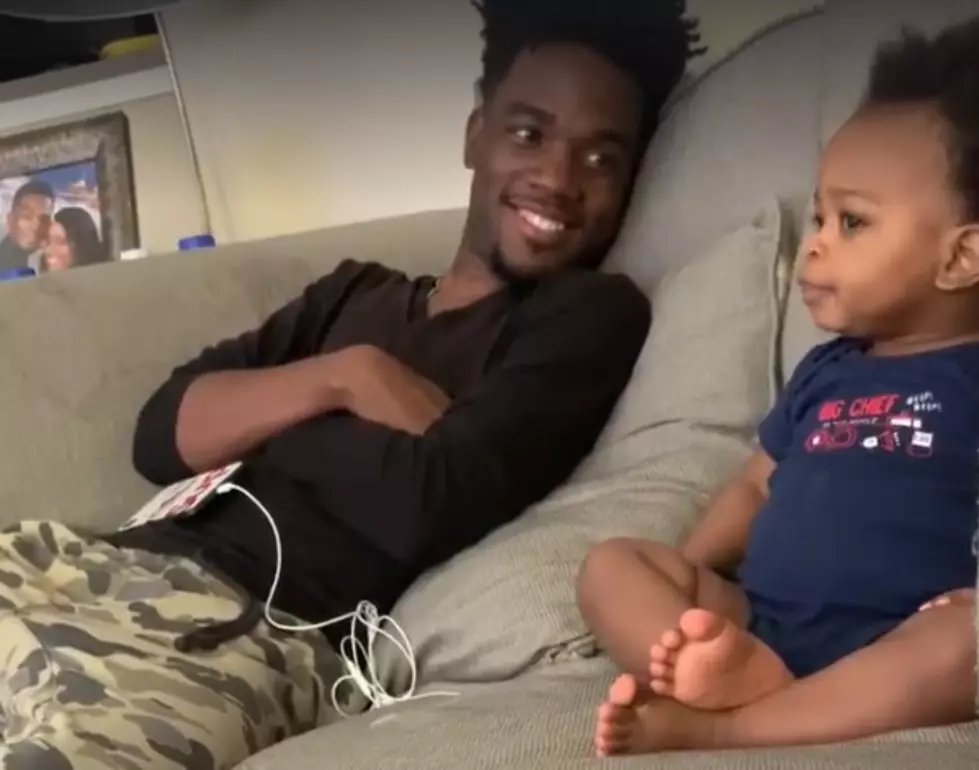 This Dad & Baby Talking About TV IS THE CUTEST THING EVER!