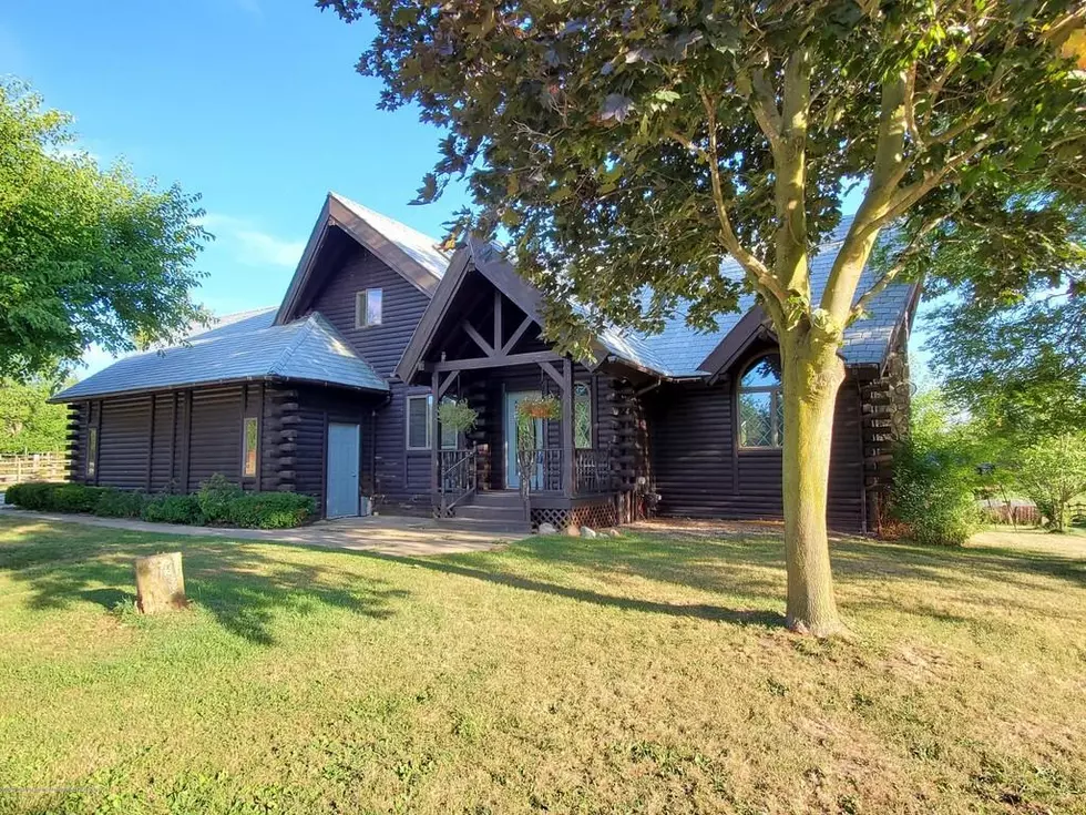 Take a Look Inside This Opulent “Log Cabin” For Sale in Lansing