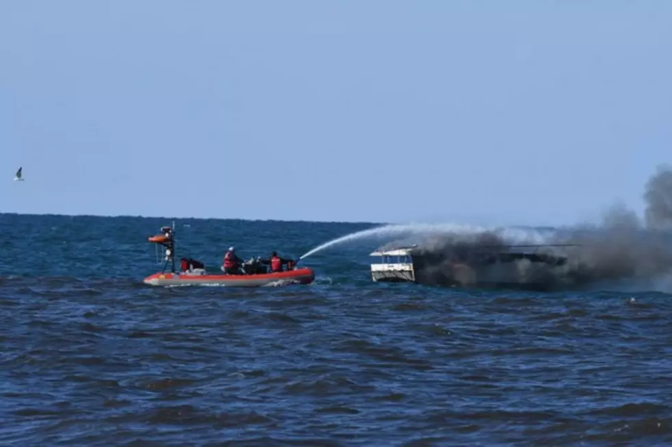 Two Rescued From Burning Boat on Lake Michigan