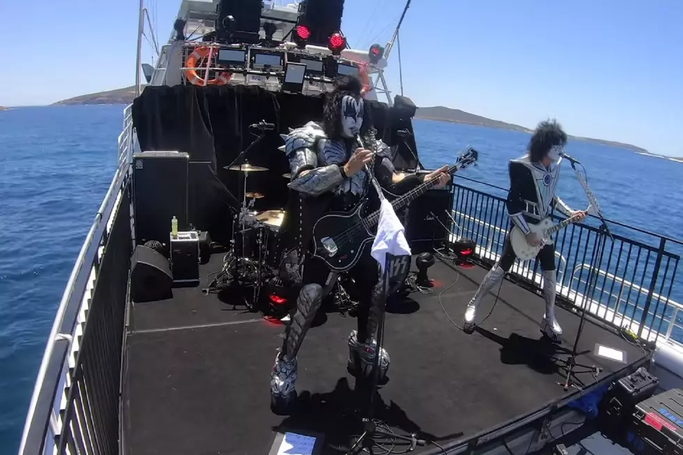 Kiss Plays From a Boat in Australia Minus Paul