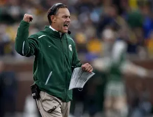Michigan State Football Coach Dantonio Moves Up in the Coach Rankings