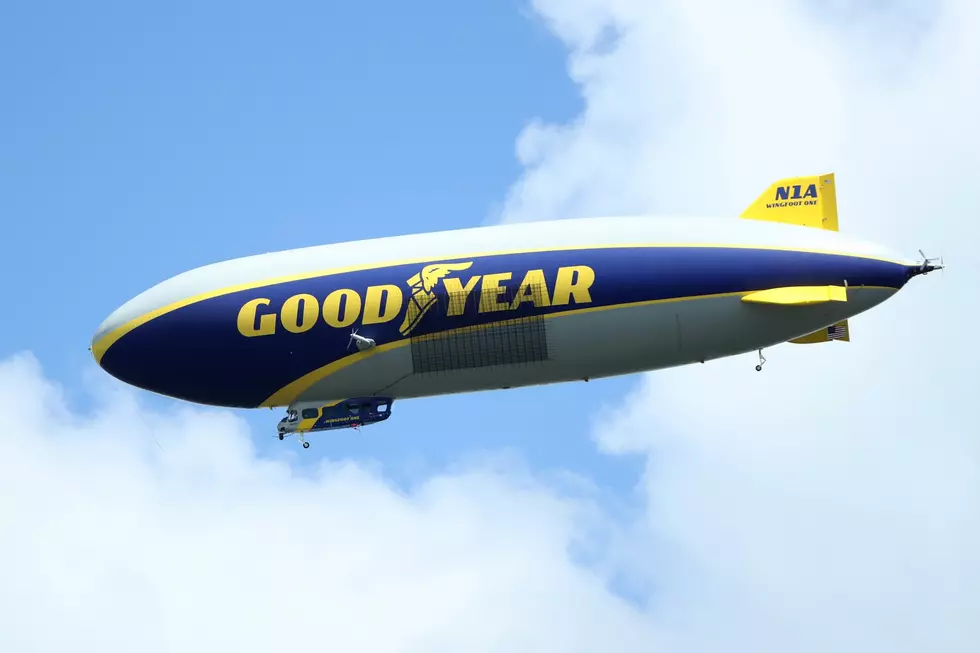 Goodyear Blimp Becomes Airbnb For Michigan Fans