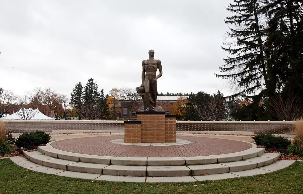 Sparty Statue Raising COVID-19 Awareness In A Unique Way