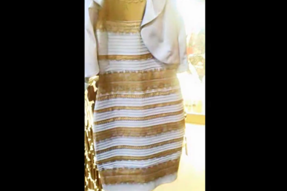 This Dress is Blue and Black, Right? What Colors do You See?