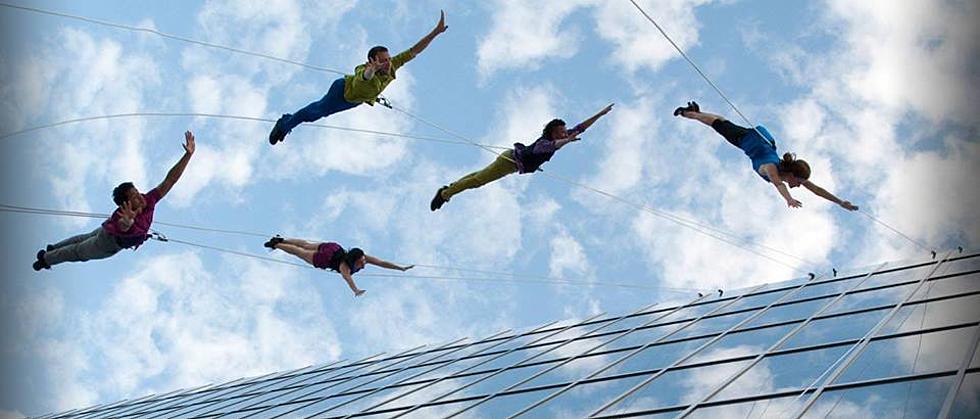 Aerial Dancers Will Be Performing Live on the Side of a Portland Hotel This Weekend