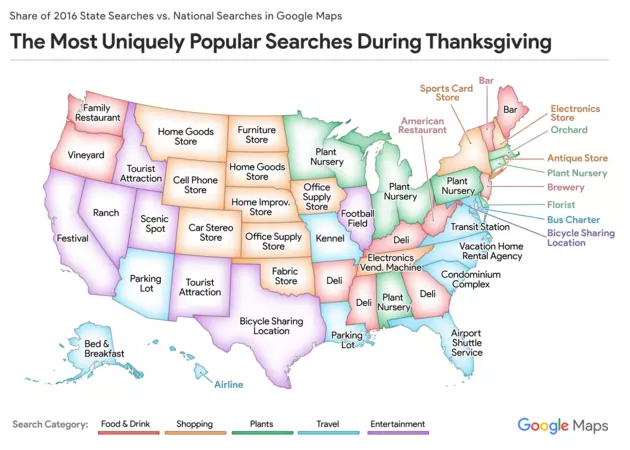 Maine &#038; New Hampshire&#8217;s Most Popular Google Searches During Thanksgiving