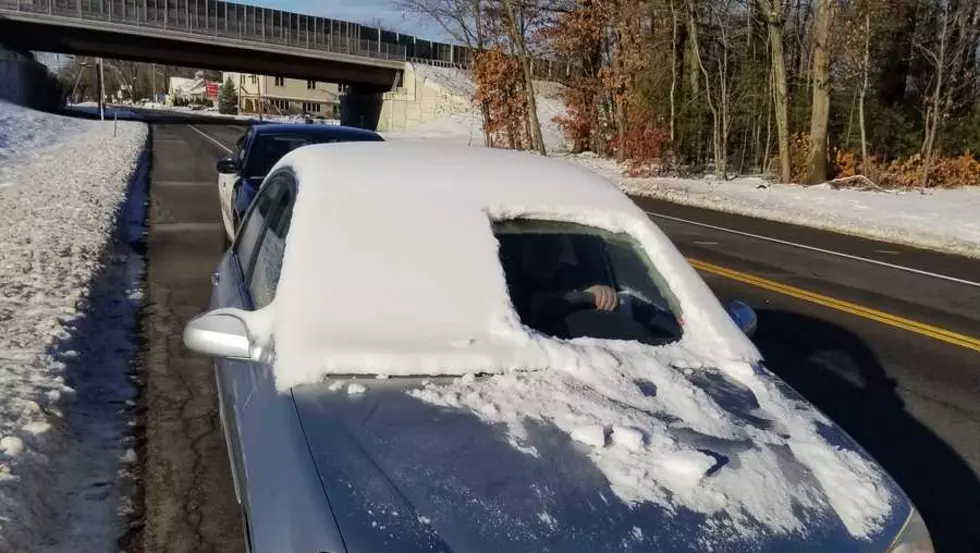 Driver Only Clears Snow from Half His Windshield, Gets Pulled Over in NH