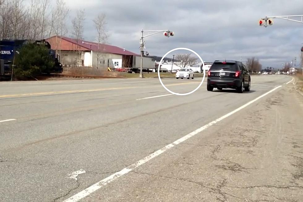 Close Call: Video Shows Driver Nearly Get Struck by a Train in Portland, Maine