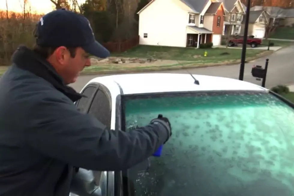 Watch This Meteorologist Melt Frost on the Windshield in Seconds With a Simple Household Product