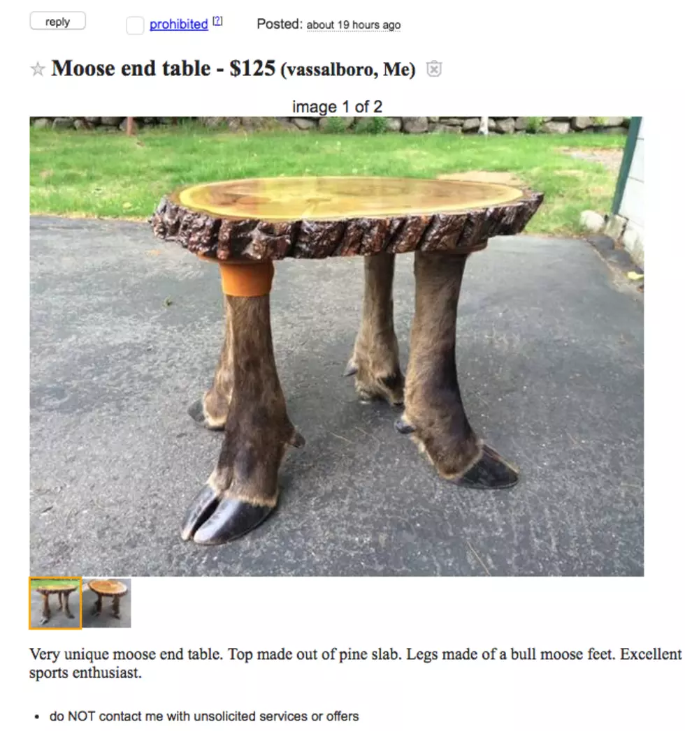 Straight Outta Maine: “Moose Hoof End Table” on Craigslist [PHOTOS]