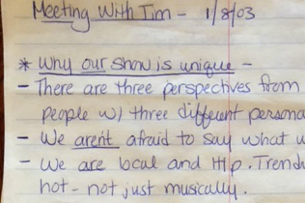 Meredith Sent Me Notes She Found From 2003 QMS Meeting