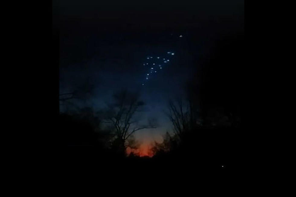 WATCH: Are These Lights in Buxton From a UFO?