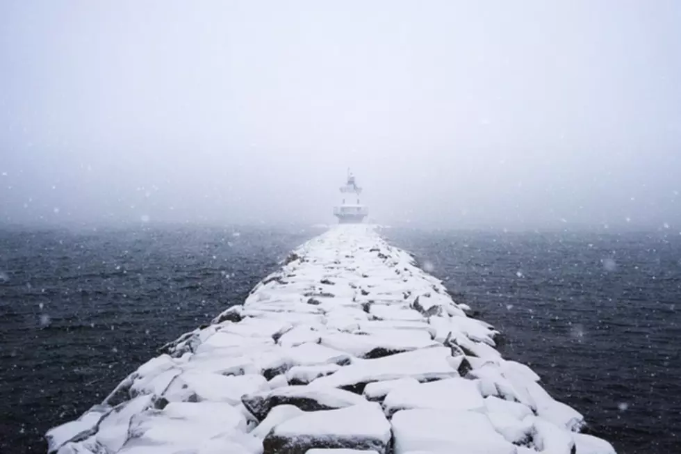 Maine Lighthouses in the Snow