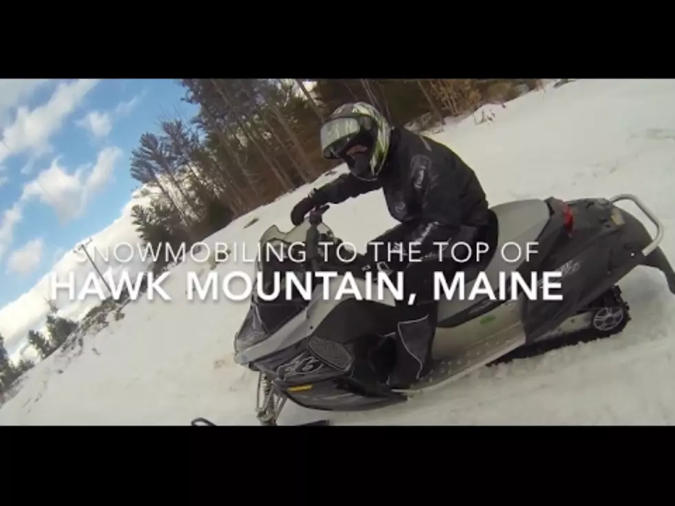 Take A Snowmobile Ride With Steelzy To The Top Of Hawk Mountain [VIDEO]
