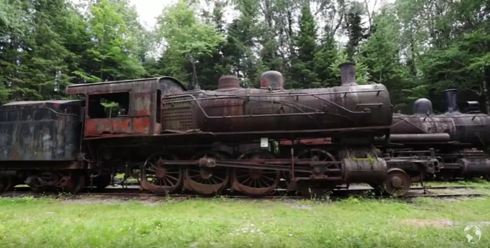 Check Out The Old Abandoned Locomotives Deep In The North Maine Woods [VIDEO]