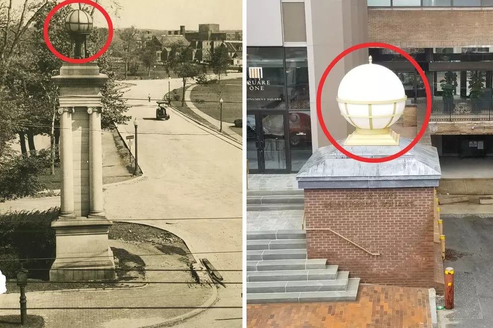 Is This Globe at The Entrance to Deering Oaks Park in the 1930s Still In Existence Today?