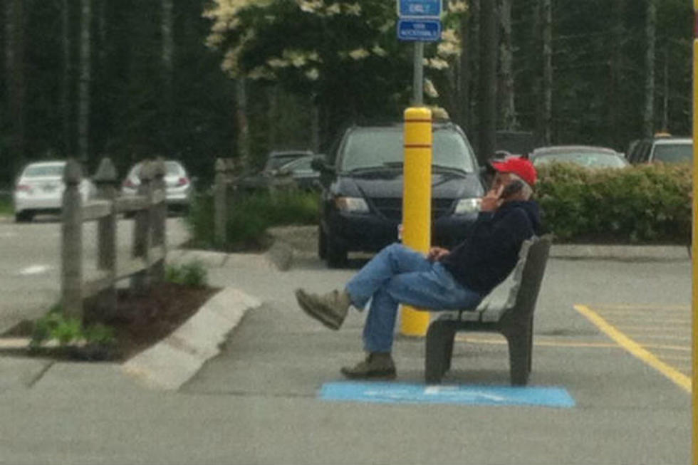 This Photo of a Man in a Parking Lot in Damariscotta Leaves Lots of Questions