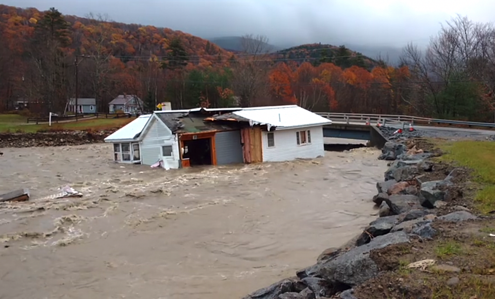 Unbelievable Video: Watch This House in Warren, New Hampshire Get Swept Away