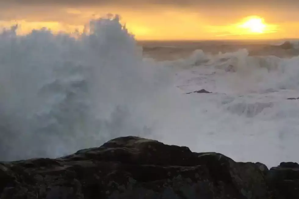 WATCH: The Storm Surge at the Coast was Impressive