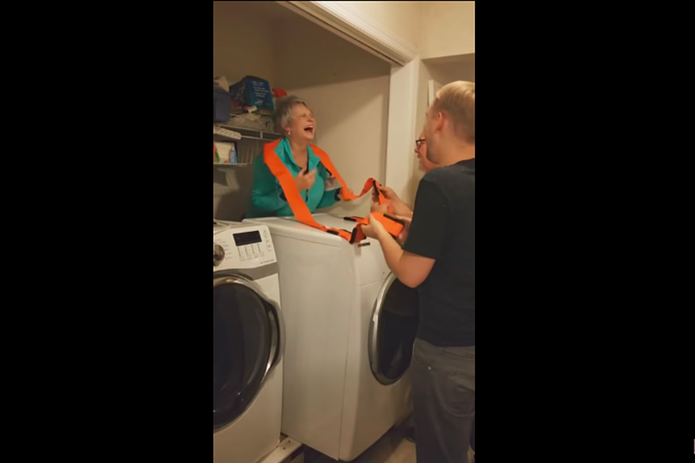 Grandma Gets Stuck Behind Dryer and it's Hilarious 