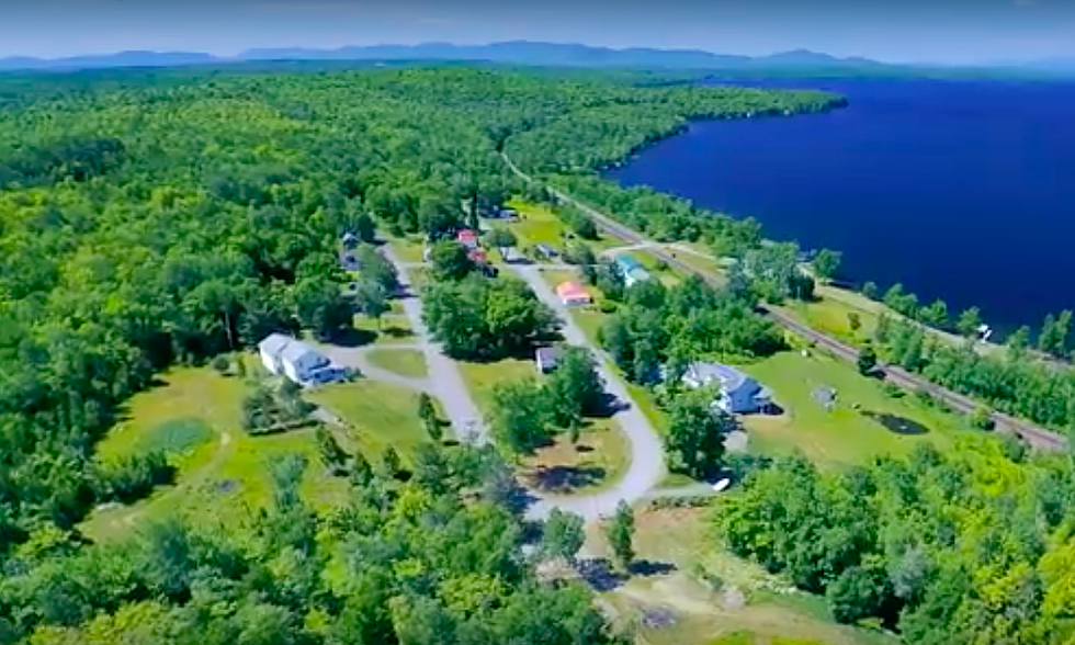 Watch This Calming Flyover Schoonic Lake in Central Maine
