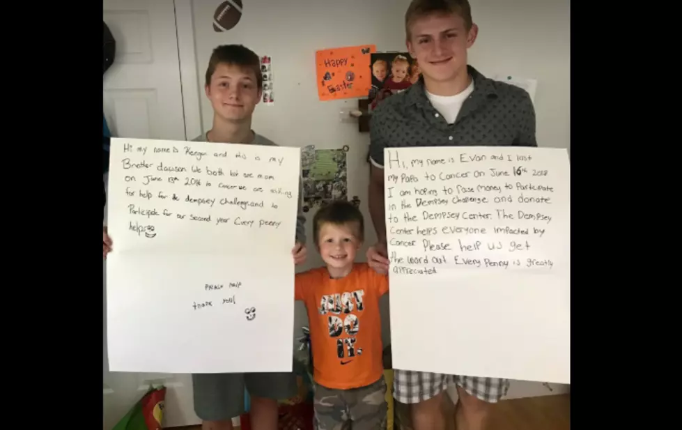 These 3 Maine Boys Lost a Parent to Cancer & Want to Help Others