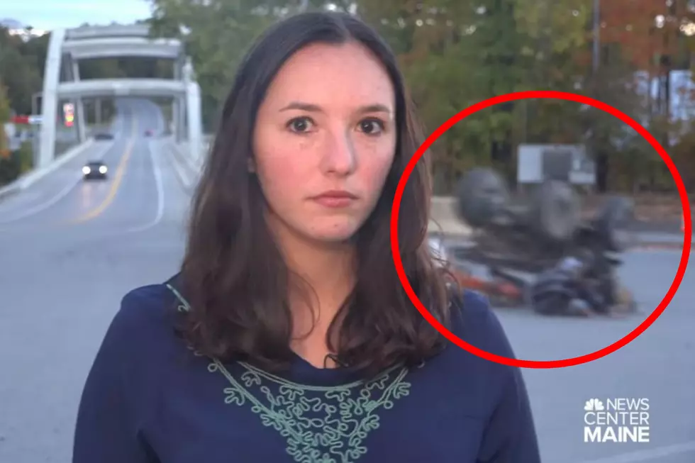 Watch as ATV Rolls Over Behind News Center Maine Reporter