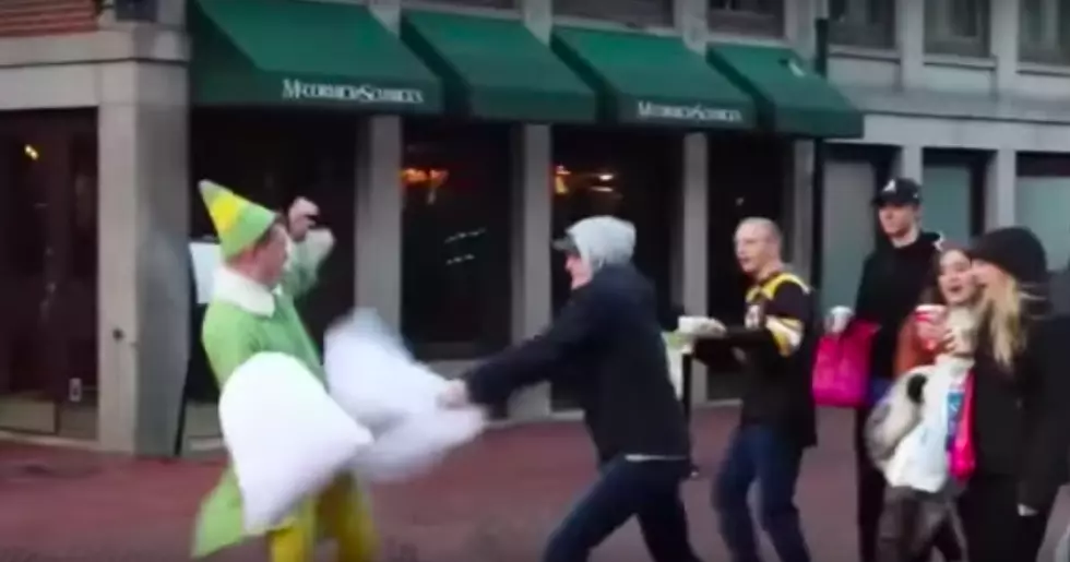 New England Firefighter Dresses Up as Buddy the Elf and Starts Pillow Fights