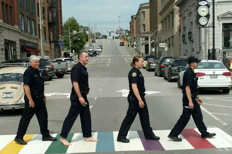 The Bangor Police Department Re-enacts the Beatles ‘Abbey Road’