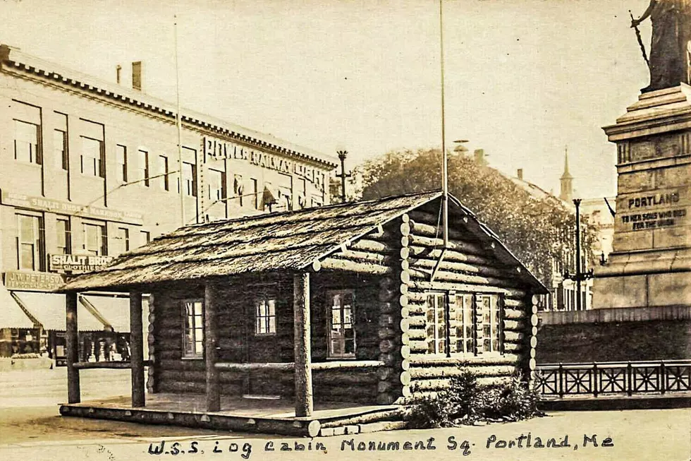 100 Years Ago There Was a Log Cabin in Portland’s Monument Square
