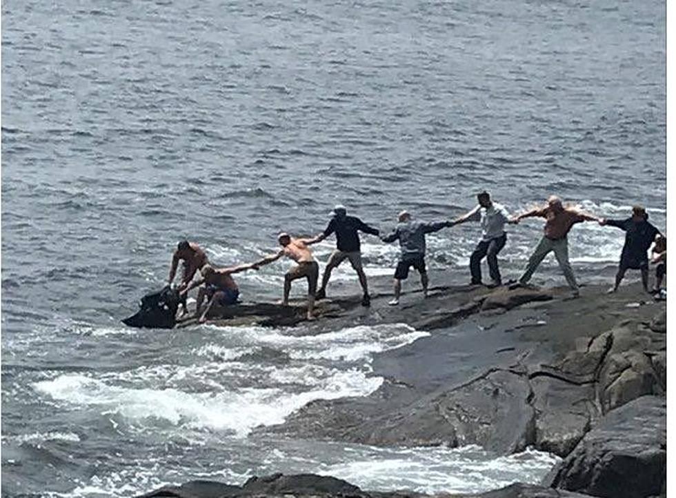 ICYMI: Remarkable Human Chain Rescues Man in York, Maine