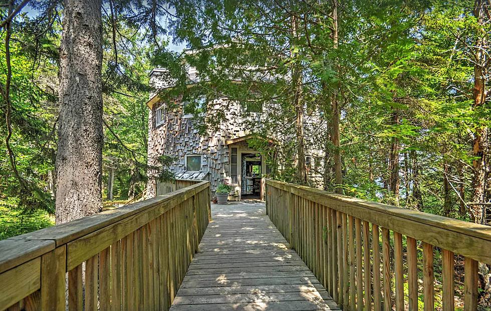 Feel Like Woodland Royalty in Magical Maine 'Dragonwood Castle'