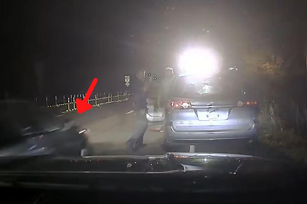 Stunning Video Shows York, Maine, Police Officer Almost Hit by Drunk Driver