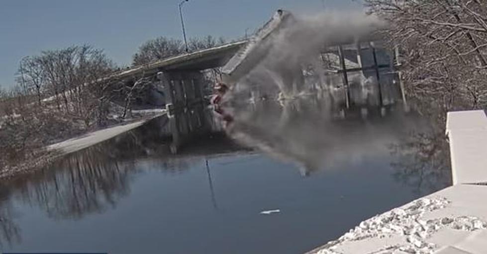 How This Massachusetts Truck Driver Isn’t Hurt After Semi Plunges Off Bridge is a Miracle