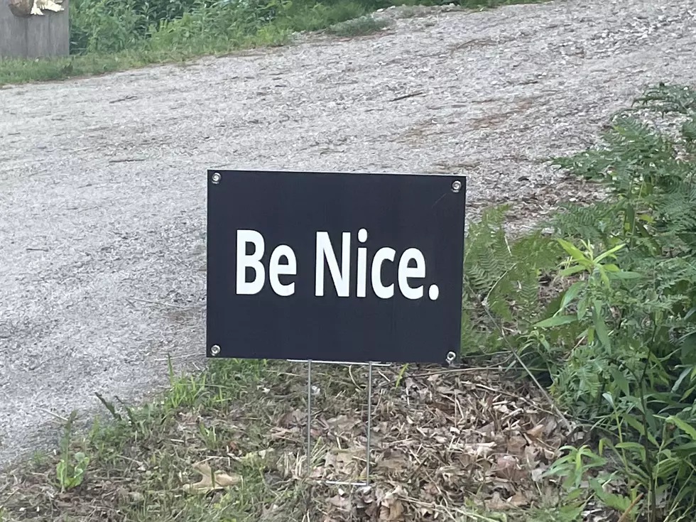 Why Are There “Be Nice.” Signs Scattered Around Yarmouth, Maine?
