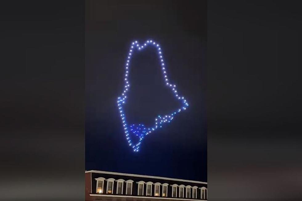 WATCH: Auburn Maine's New Year's Eve Drone Show Dazzled Crowd