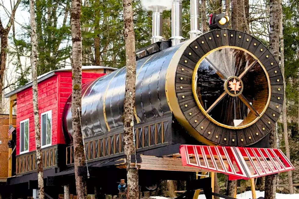 Visit This Impressive Auburn Treehouse Train Making Syrup on Maine Maple Sunday Weekend