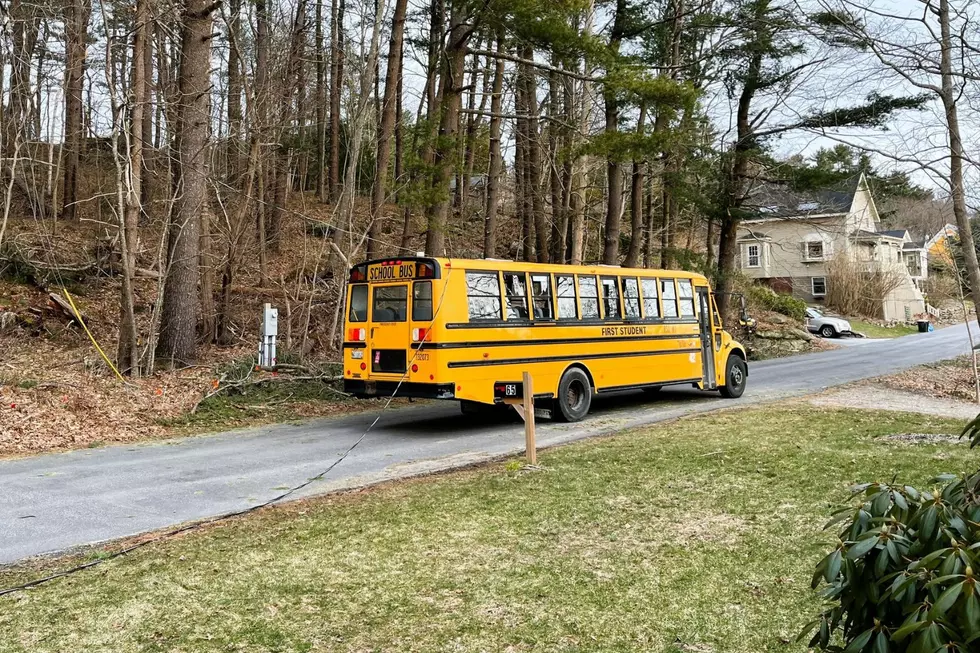Bath, Maine, School Bus Gets Tangled in Live Power Lines