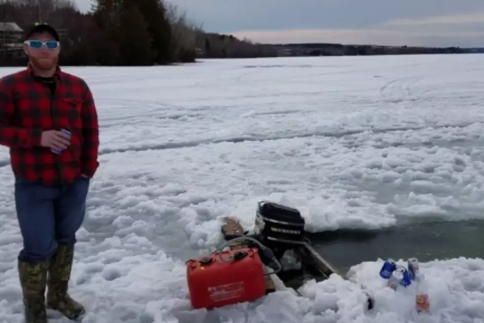 ONLY IN MAINE: Snowmobilers Turn Solid Lake Into a Carousel