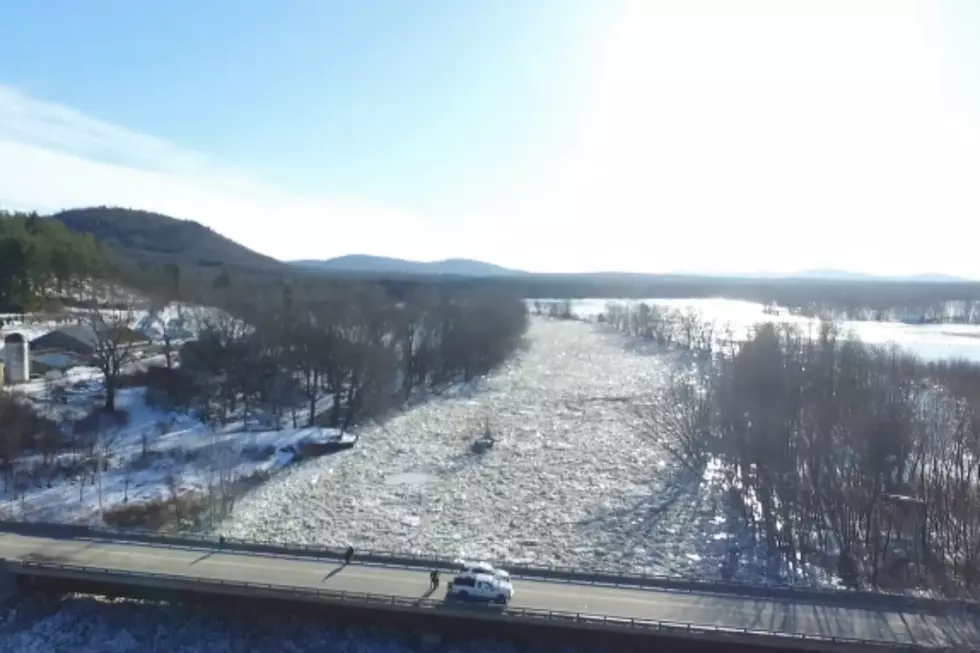 The Saco River Is High &#038; Frozen