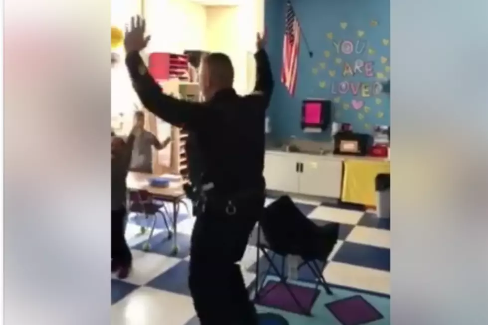 WATCH: Maine Police Officer’s Got Dance Moves at School