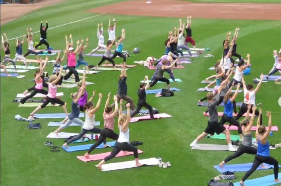 Here’s What “Yoga In The Outfield” Looked Like at Hadlock