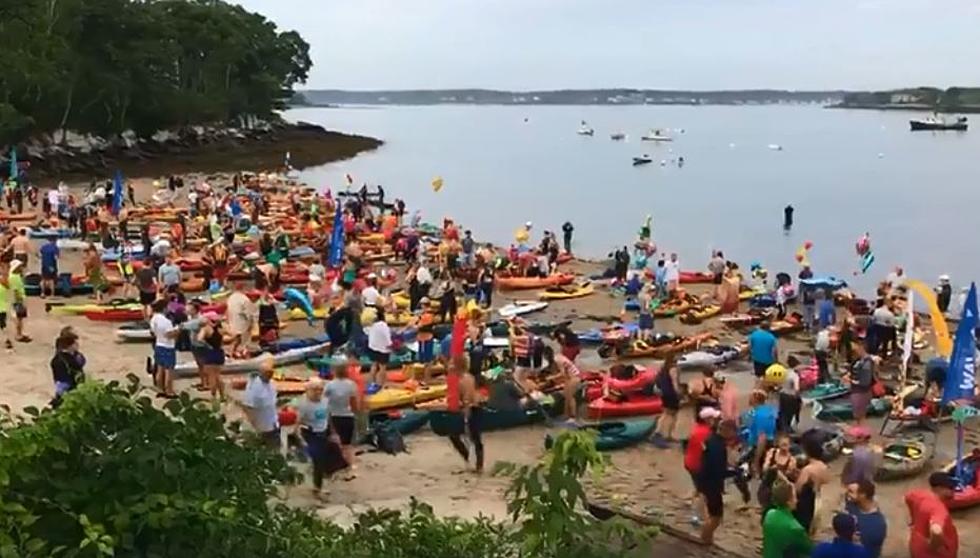 Sights and Sounds of The Peaks To Portland Swim To Benefit Kids