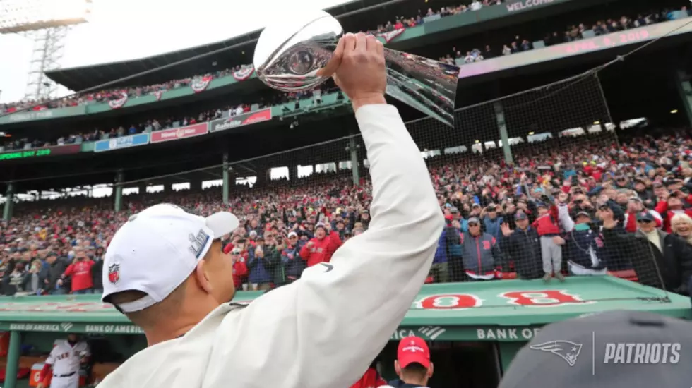 Pats Players Tell You How Gronk Dented The New Super Bowl Trophy at Fenway