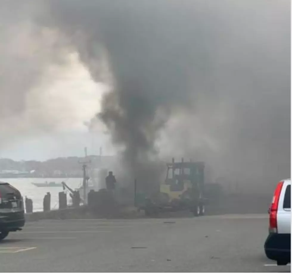 VIDEO: Boat Fire on Portland Fish Pier